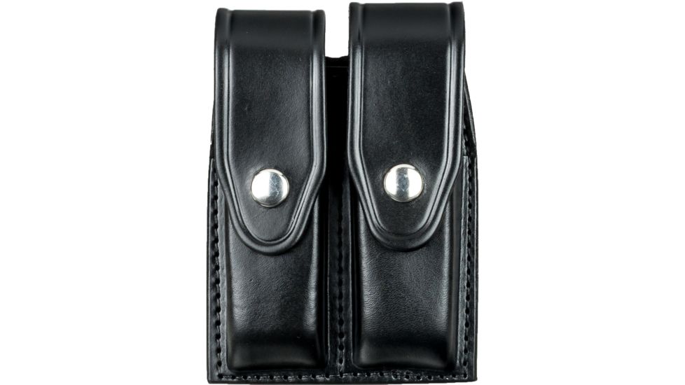 Gould &amp; Goodrich B627 Double Magazine Case, Black, Standard Snap - S&amp;W M&amp;P .45