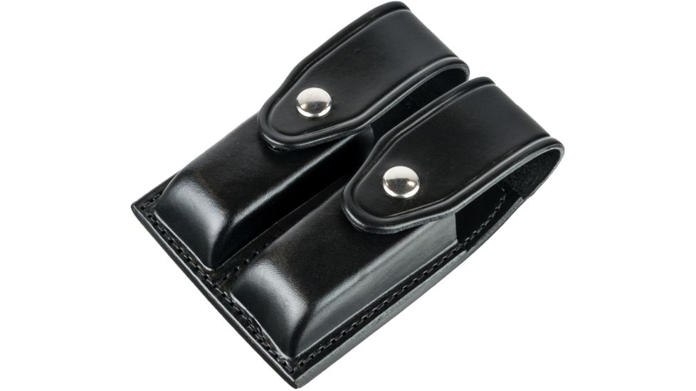 Gould &amp; Goodrich Double Magazine Case w/Snap Closure, Standard Snap - S&amp;W M&amp;P .45, Black, B627-45