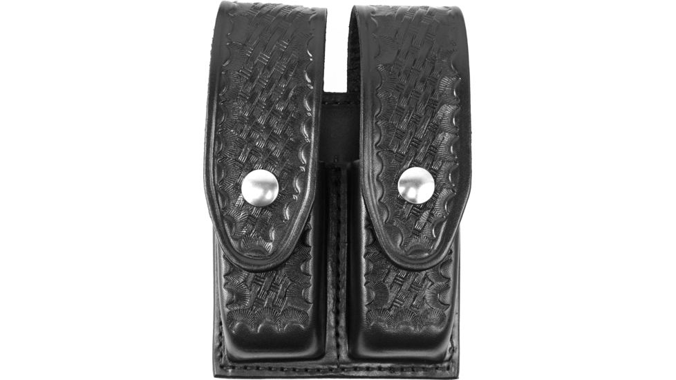 Gould &amp; Goodrich B637-2W Quad Magazine Case, Black Weave