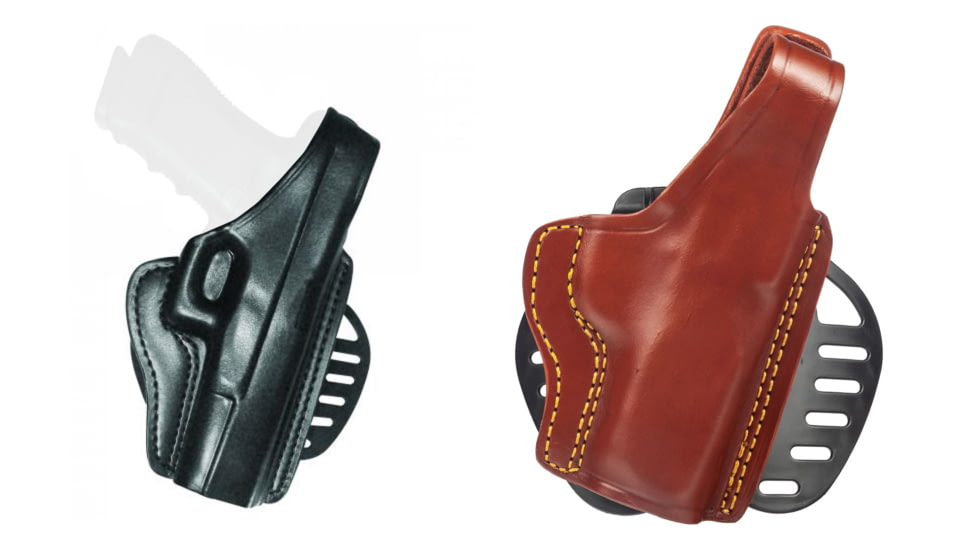 Gould &amp; Goodrich B807 Paddle Concealment Holster, Black, Chestnut Brown