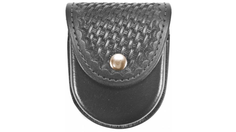 Gould &amp; Goodrich K-Force Double Handcuff Case, Brass, Black Weave, K596WBR