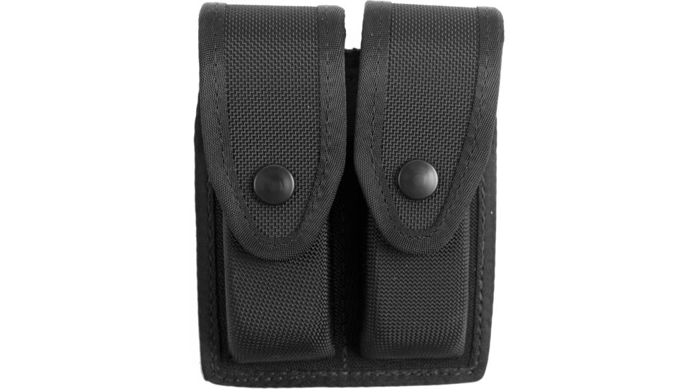 Gould &amp; Goodrich Ballistic Nylon Double Magazine Case, Glock 17/19, Black Ballistic Nylon, X627-7