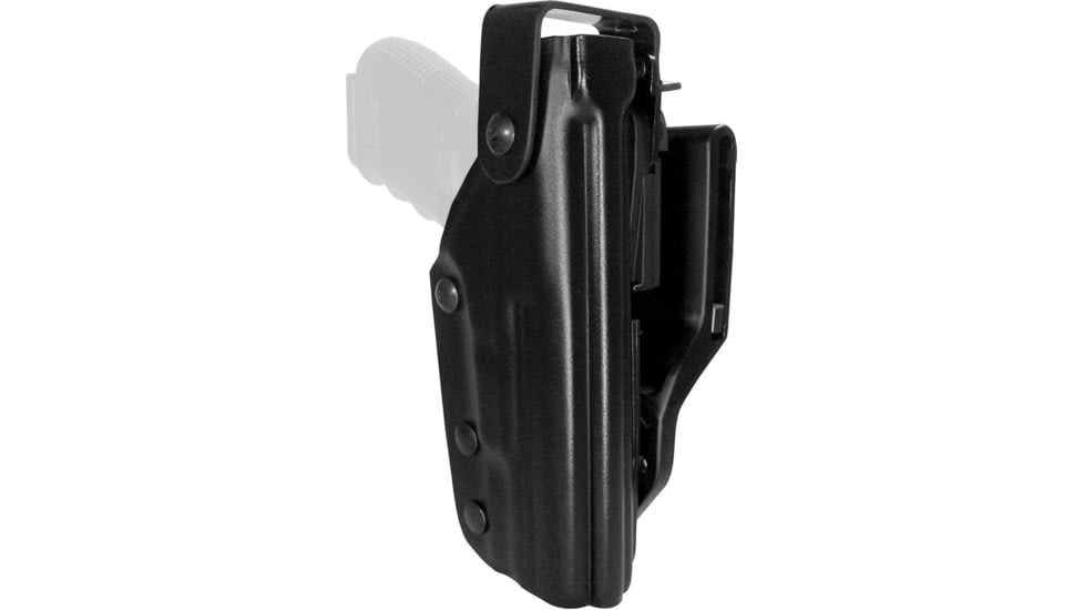 Gould &amp; Goodrich Double Retention Duty OWB Belt Holster, Glock 17, 22, 31, Left Hand, Hi-Gloss, H381-G17CL