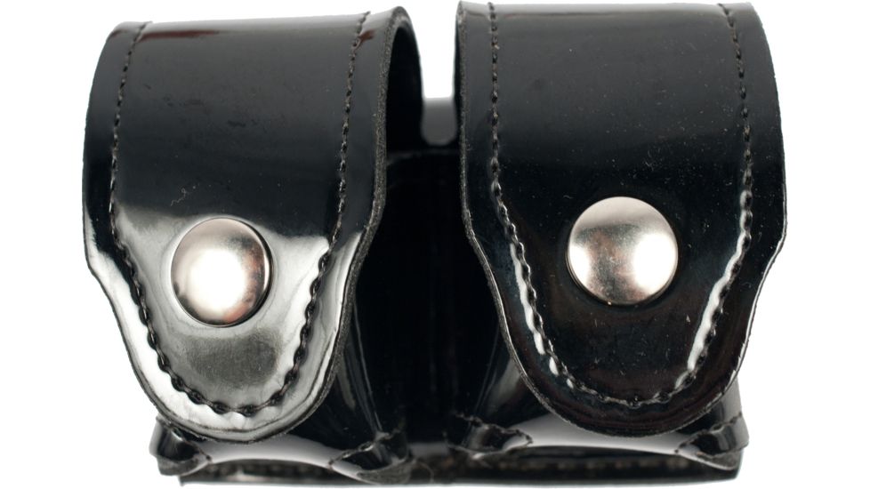 Gould &amp; Goodrich Speedloader Case, Nickel Snap, Hi-Gloss, H162CL