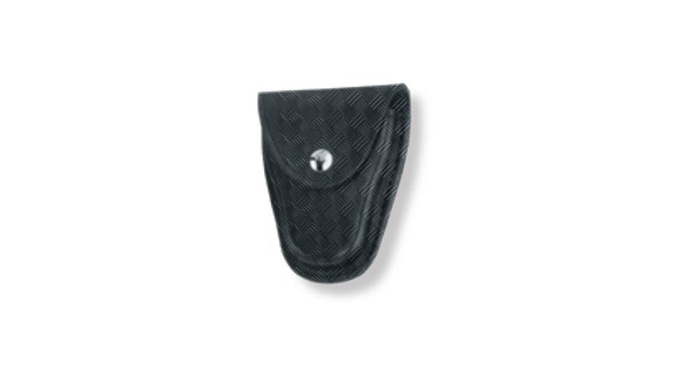 Gould &amp; Goodrich Polymer Laminate Handcuff Case, Nickel Snap, Black Weave, K70W
