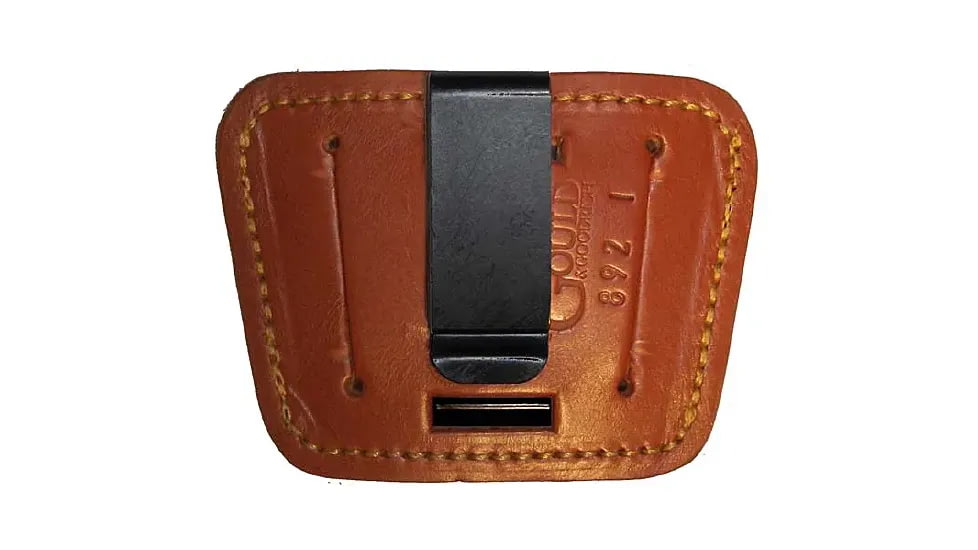 Gould &amp; Goodrich Leather OWB Belt Holsters, Colt 1911 Commander CCO, Ambidextrous, Chestnut Brown, 892-1