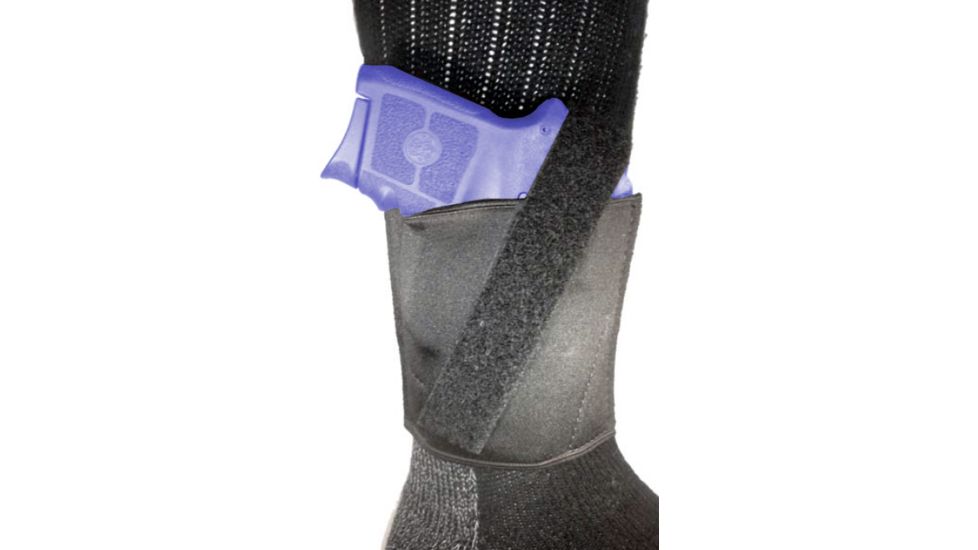 Gould &amp; Goodrich Neoprene Ankle Holster, Small Auto Pistols, Righ Hand, Black, B516-1