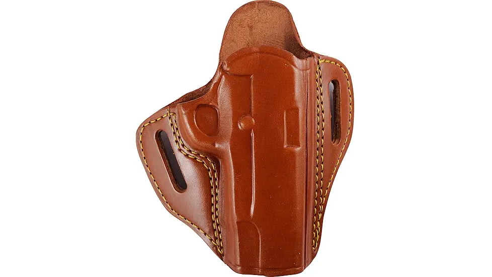 Gould &amp; Goodrich Open Top Two Slot Concealment OWB Belt Holster, 1911-Style/Para Ordnance P14 .40, Right Hand, Chestnut Brown, 800-194