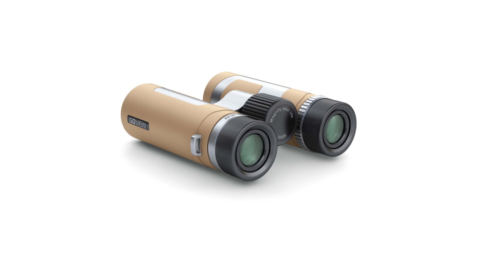 GoView ZOOMR 10x34mm Roof Prism Binoculars, Light Brown, 4260527415947