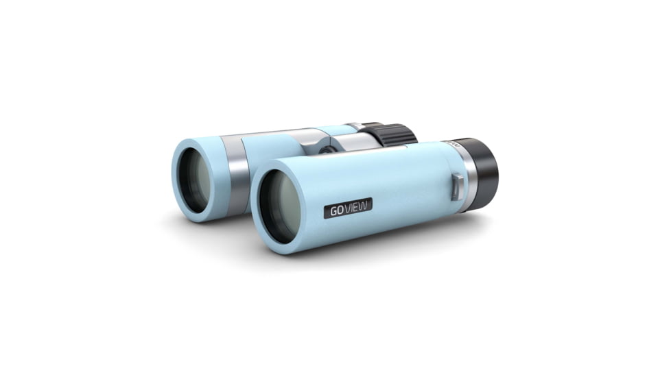 GoView ZOOMR 10x34mm Roof Prism Binoculars, Miami Blue, 4260527415978