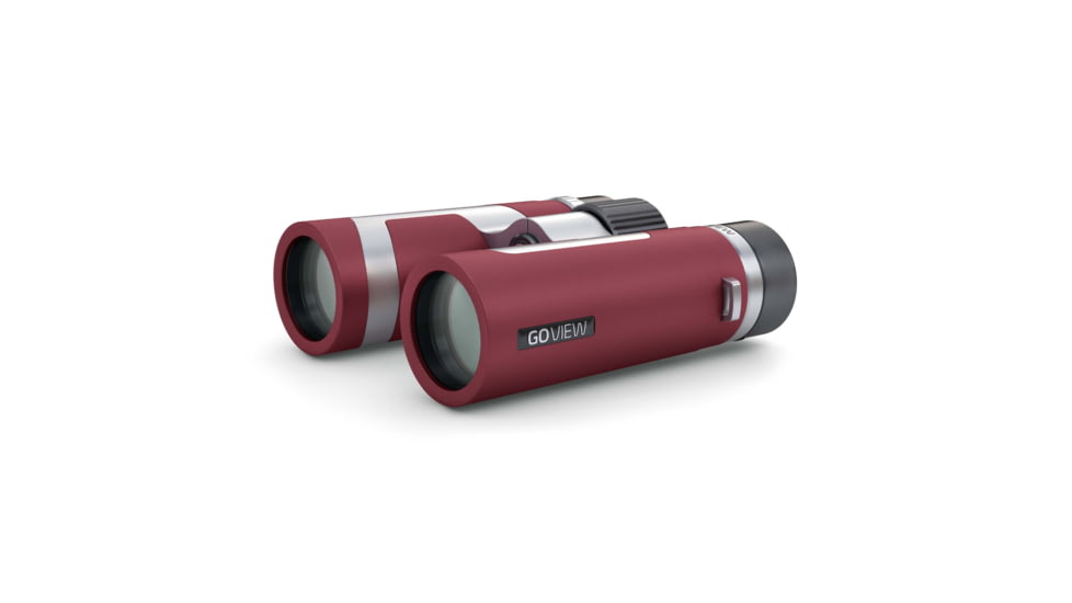 GoView ZOOMR 10x34mm Roof Prism Binoculars, Ruby Red, 4260527415961