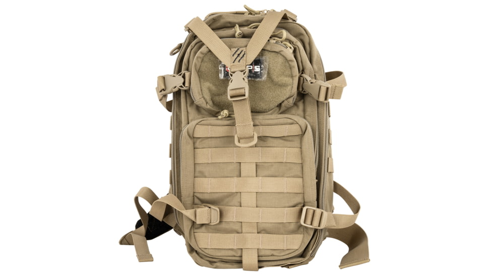 GPS Bags GPST1611BOB Tactical Bugout Bag Tan 600D Polyester 2 Handguns