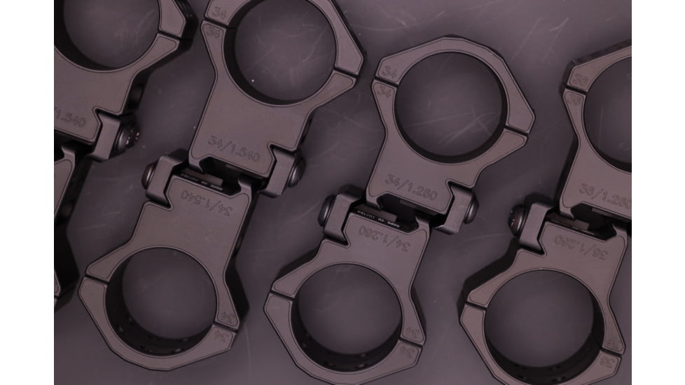 Gray Ops CNC Tactical 35mm Riflescope Ring, 1.250in, Black, GO-35S-TSR