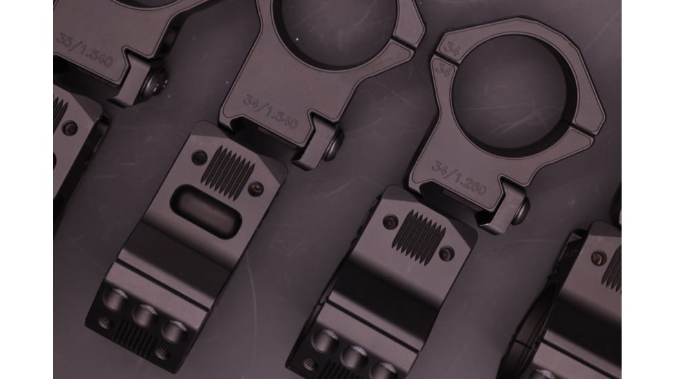 Gray Ops CNC Tactical 35mm Riflescope Ring, 1.250in, Black, GO-35S-TSR