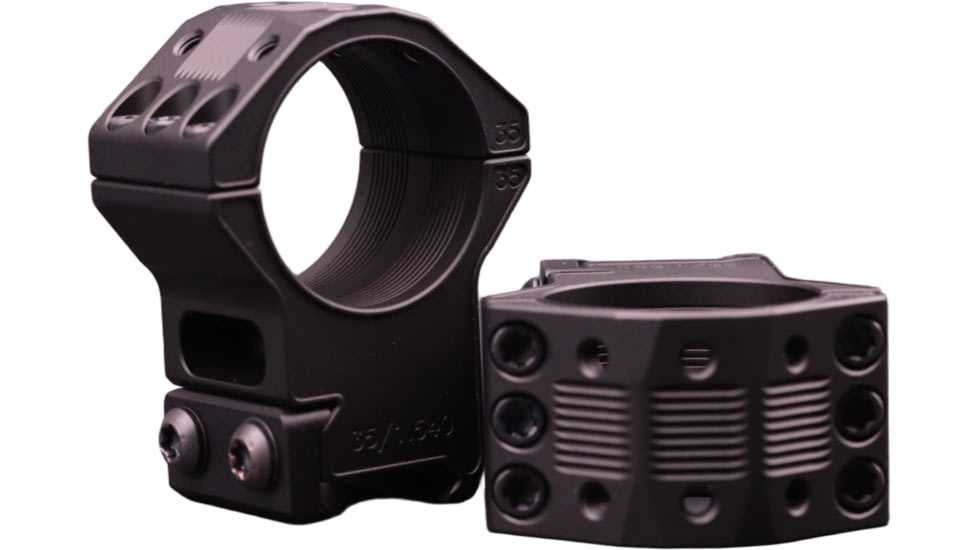 Gray Ops CNC Tactical 35mm Riflescope Ring, 1.250in, Black, GO-35S-TSR