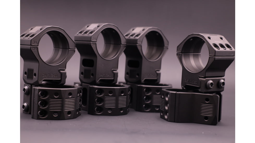 Gray Ops CNC Tactical 36mm Riflescope Ring, 1.540in, Black, GO-36H-TSR