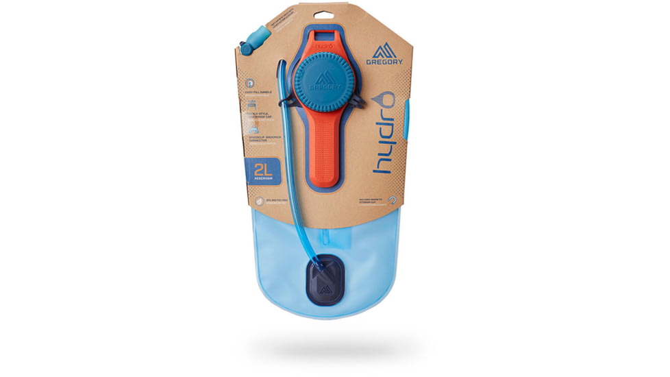 Gregory Hydro SpeedClip Reservoir, 2 Liters, Ocean/Orange, One Size, 145289-1624