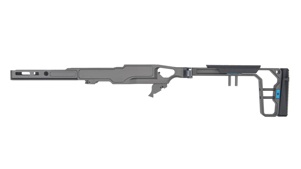 Grey Birch MFG La Chassis 10/22 Complete Aluminum Chassis System, Picatinny/M-LOK, Clear Hardcoat Anodized, Grey, LaChassis-10/22-FS