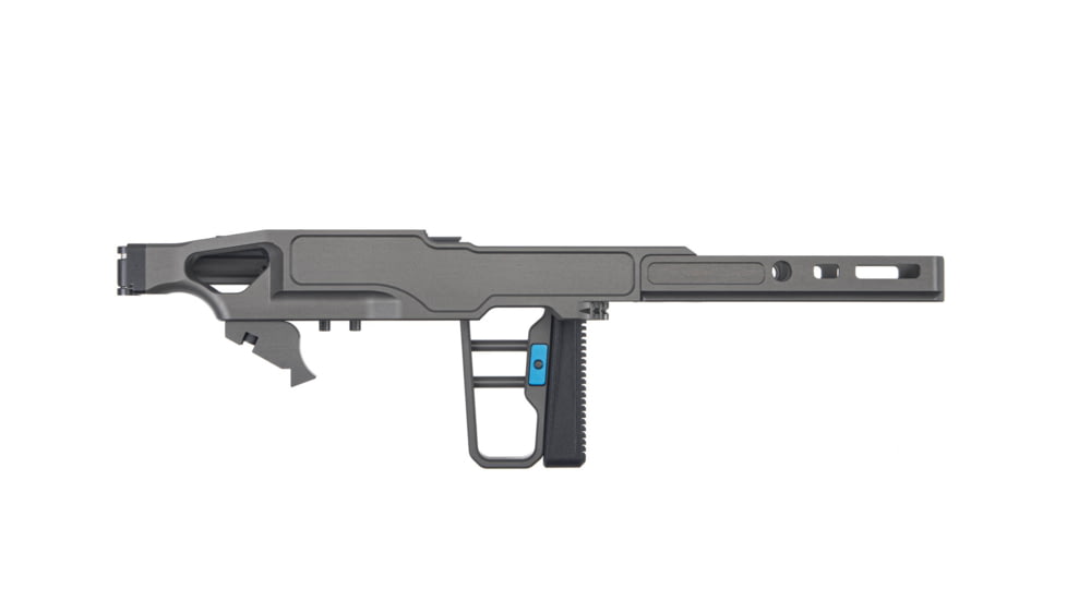 Grey Birch MFG La Chassis 10/22 Complete Aluminum Chassis System, Picatinny/M-LOK, Clear Hardcoat Anodized, Grey, LaChassis-10/22-FS