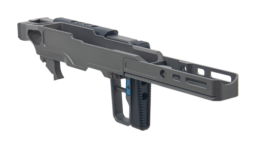 Grey Birch MFG La Chassis 10/22 Complete Aluminum Chassis System, Picatinny/M-LOK, Clear Hardcoat Anodized, Grey, LaChassis-10/22-FS