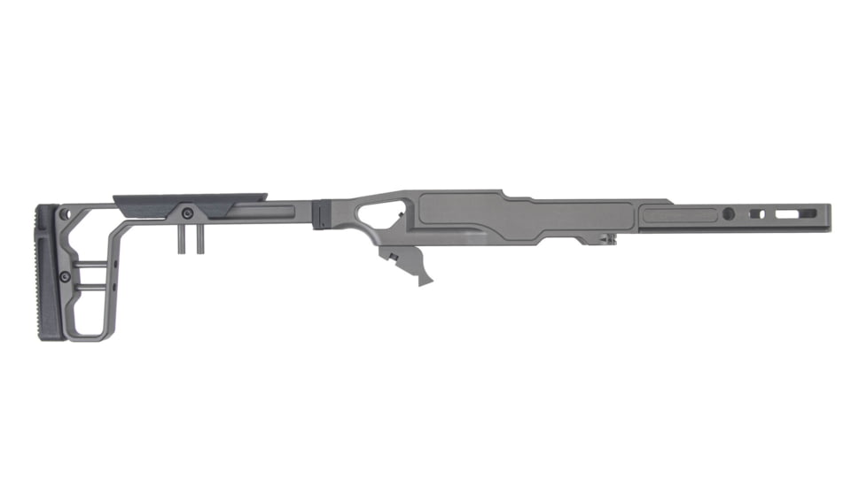 Grey Birch MFG La Chassis 10/22 Complete Aluminum Chassis System, Picatinny/M-LOK, Clear Hardcoat Anodized, Grey, LaChassis-10/22-FS