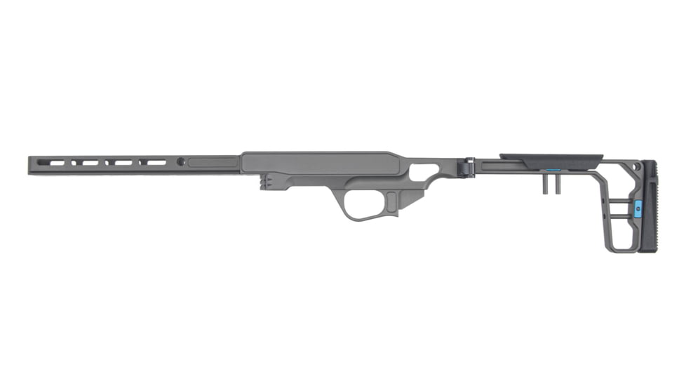 Grey Birch MFG La Chassis T1X Complete Aluminium Chassis System, Right Handed, 10in, Picatinny/M-LOK, Clear Hard Anodize, LaChassis-T1X-RH