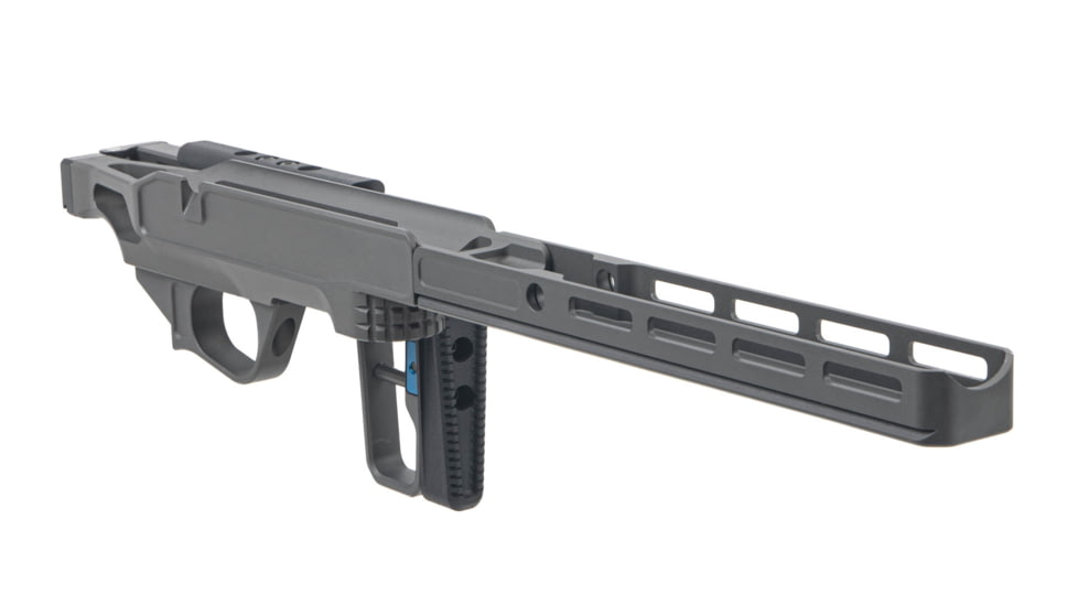 Grey Birch MFG La Chassis T1X Complete Aluminium Chassis System, Right Handed, 10in, Picatinny/M-LOK, Clear Hard Anodize, LaChassis-T1X-RH