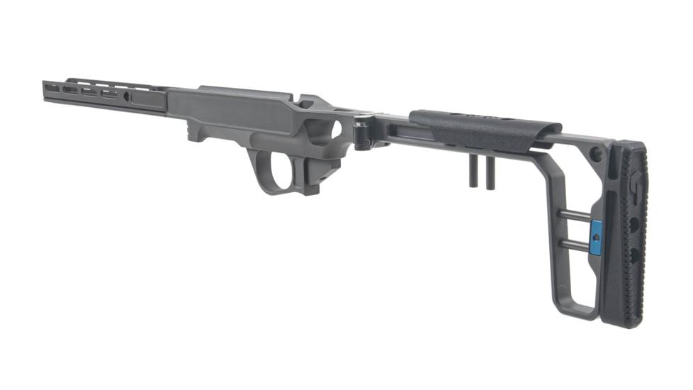 Grey Birch MFG La Chassis T1X Complete Aluminium Chassis System, Right Handed, 10in, Picatinny/M-LOK, Clear Hard Anodize, LaChassis-T1X-RH