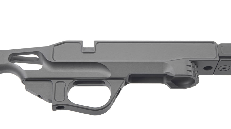 Grey Birch MFG La Chassis T1X Complete Aluminium Chassis System, Right Handed, 10in, Picatinny/M-LOK, Clear Hard Anodize, LaChassis-T1X-RH
