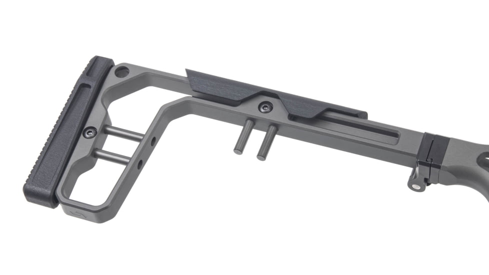 Grey Birch MFG La Chassis T1X Complete Aluminium Chassis System, Right Handed, 10in, Picatinny/M-LOK, Clear Hard Anodize, LaChassis-T1X-RH