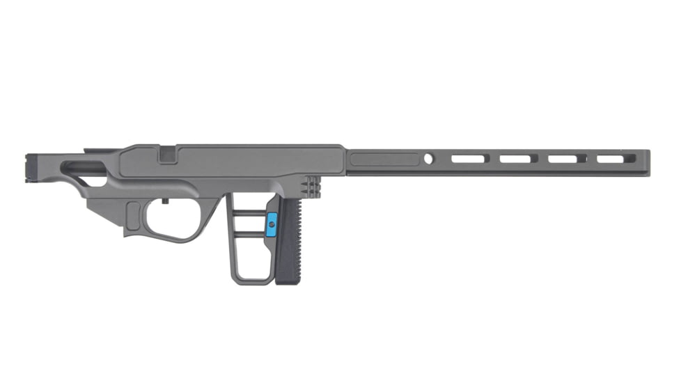 Grey Birch MFG La Chassis T1X Complete Aluminium Chassis System, Right Handed, 10in, Picatinny/M-LOK, Clear Hard Anodize, LaChassis-T1X-RH