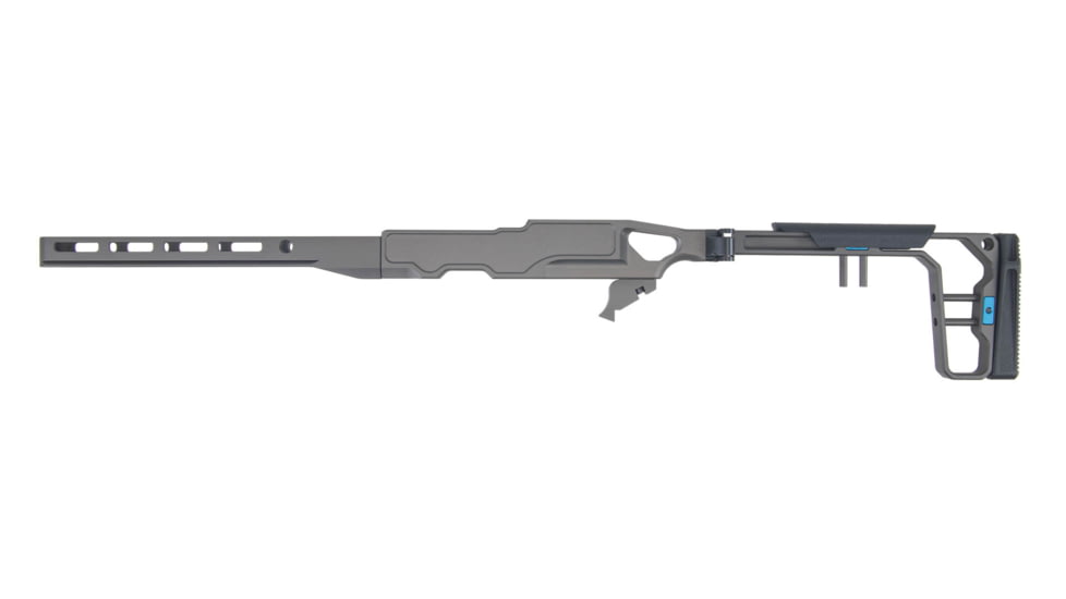Grey Birch MFG La Chassis TKD Complete Aluminum Chassis System, 10 in, Picatinny/M-LOK, Clear Hard Anodize, LaChassis-TKD