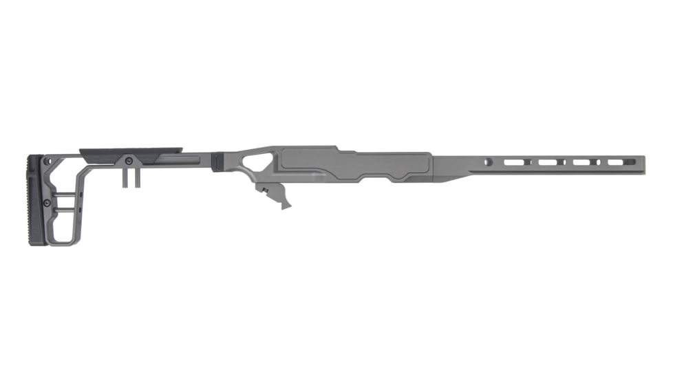 Grey Birch MFG La Chassis TKD Complete Aluminum Chassis System, 10 in, Picatinny/M-LOK, Clear Hard Anodize, LaChassis-TKD