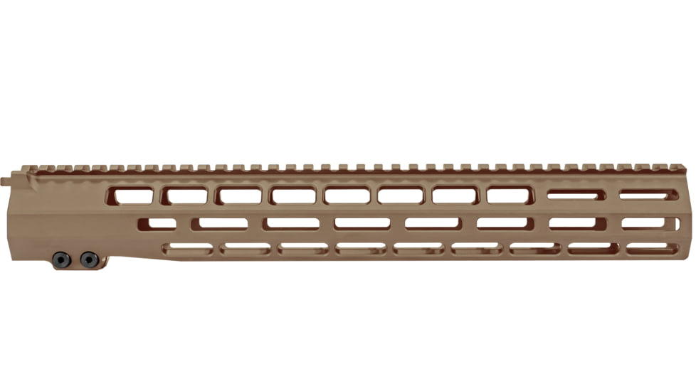 Grey Ghost Precision AR-10 M-LOK Handguard, 15 in, FDE Cerakote, GGP-308-15-HG-FDE