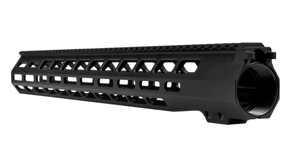 Grey Ghost Precision M-LOK Handguard, AR-10, 18 inch, Aluminum, 1.2 lb, Type III Class 2 Hard Coat Anodized Finish, True Black, GGP-308-18-HG
