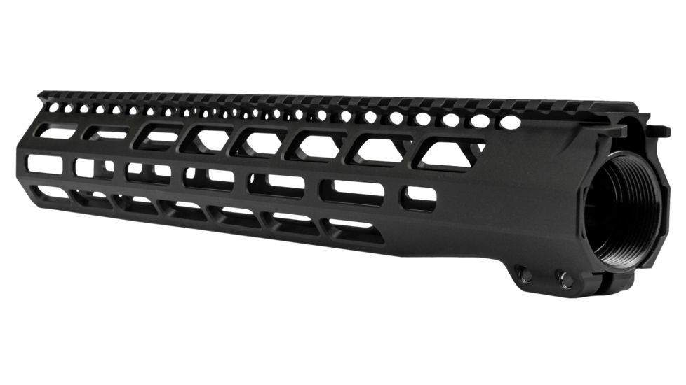 Grey Ghost Precision AR-15 M-LOK Handguard, 12.625 in, Aluminum, 0.7 lb, Black, GGP-556-12-HG