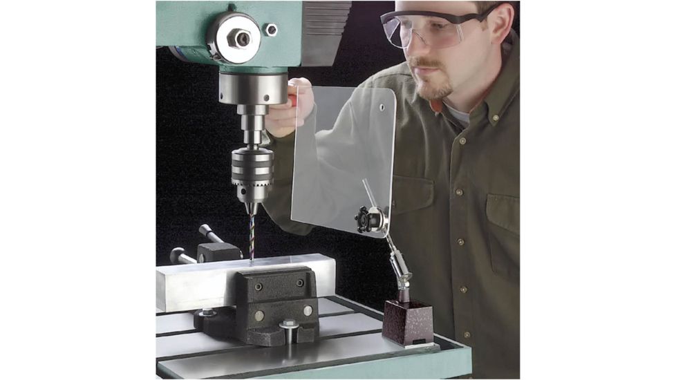Grizzly Industrial Magnetic Base w/ Eye Shield 8in. x 10in. H2942