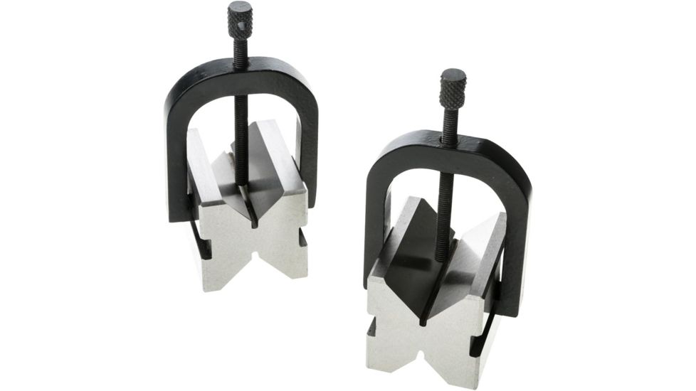 Grizzly Industrial V-Block Pair w/ clamps 2in. H5610