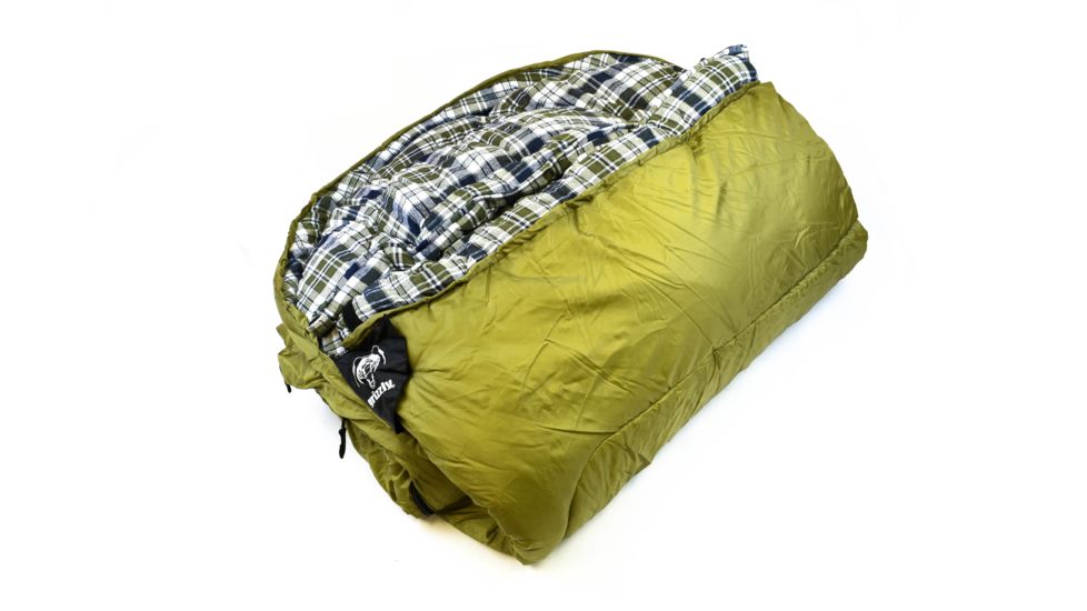 Grizzly Ripstop -0 Degree Sleeping Bag, Olive, Large, 40005