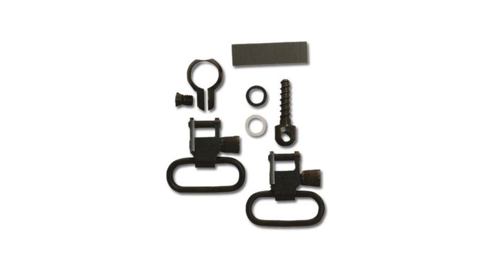 GrovTec US .430-.445in 2 Piece Barrel Band Swivel Set, Black, GTSW42