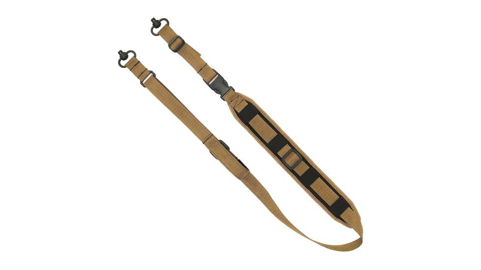 GrovTec US QS 2-Point Sentinel Sling w/Push Button Swivel, Coyote Brown, GTSL129