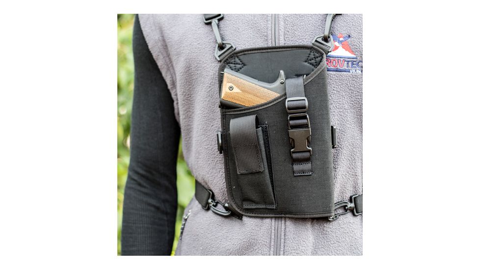GrovTec US 5in Barrel Large Semi-Auto Trail Pack Holster, Black, GTHL14905R