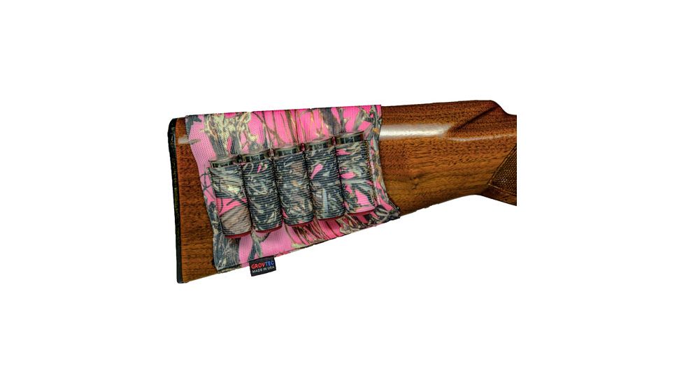GrovTec US Shotgun Buttstock Cartridge TrueTimber Holder, Pink, GTAC75