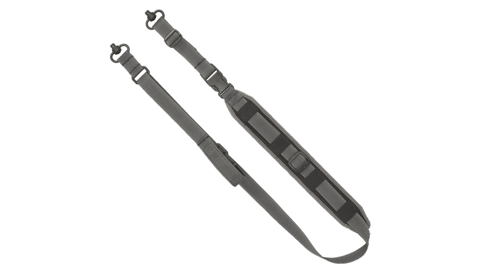 GrovTec US QS 2-Point Sentinel Sling w/Push Button Swivel, Wolf Grey, GTSL128