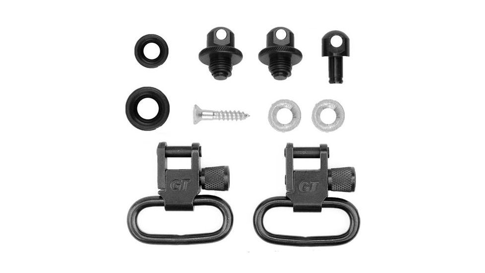 GrovTec US Shotgun Locking Swivel Set, For Ithaca Mag 10, Black, GTSW11
