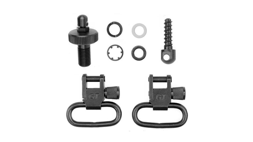 GrovTec US Shotgun Locking Swivel Set, For Mossberg 500, 20 Gauge, Black, GTSW90