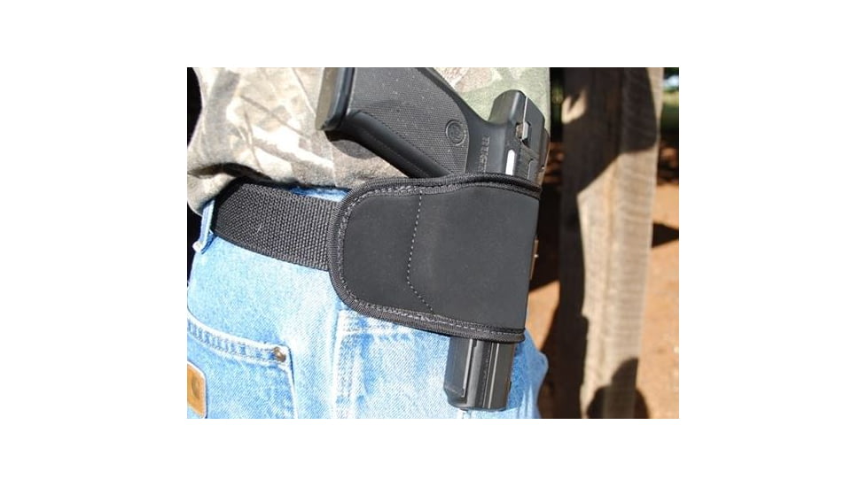GrovTec US Multi-Fit Holster, Left Hand, Size 98, Small/Medium, Most Small and Medium Frame Semi-Auto Pistols, Black/Black, GTHL15098BLKL