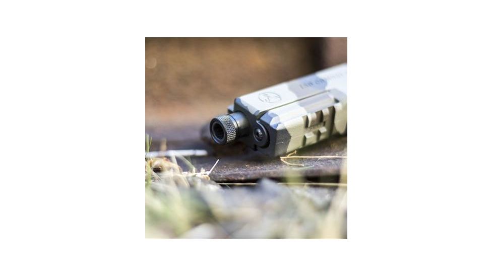 GrovTec US Muzzle Thread Protector, Fit to Barrel, Some .22's, 1/2x20 Thread, .625in OD, Black, GTHM242