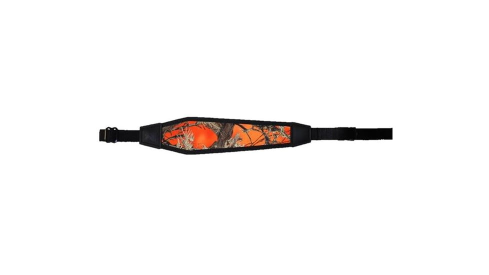 GrovTec US Padded Nylon Rifle Sling, 48x1in, True Timber Hunter Orange, GTSL11