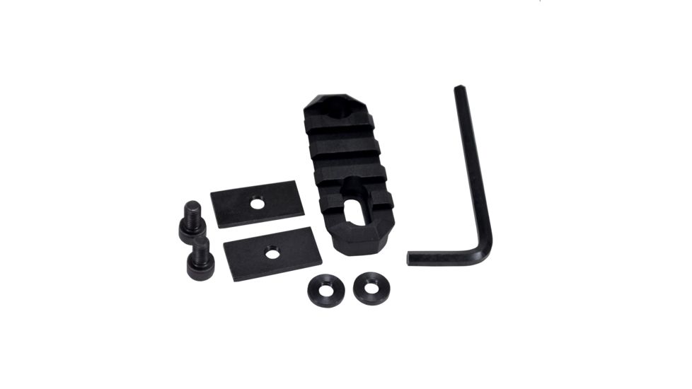GrovTec US Stock AR Picatinny Rail, 2.2in, 5 Slot, Black, GTSW189